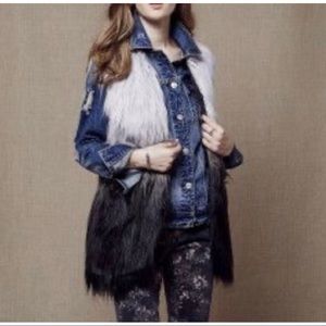 Aeropostale Tokyo Darling Faux Fur Ombre Vest